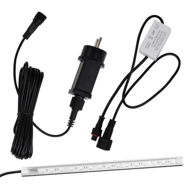 vidaXL Uima-altaan suihkulähde RGB LED-valoilla akryyli 50 cm