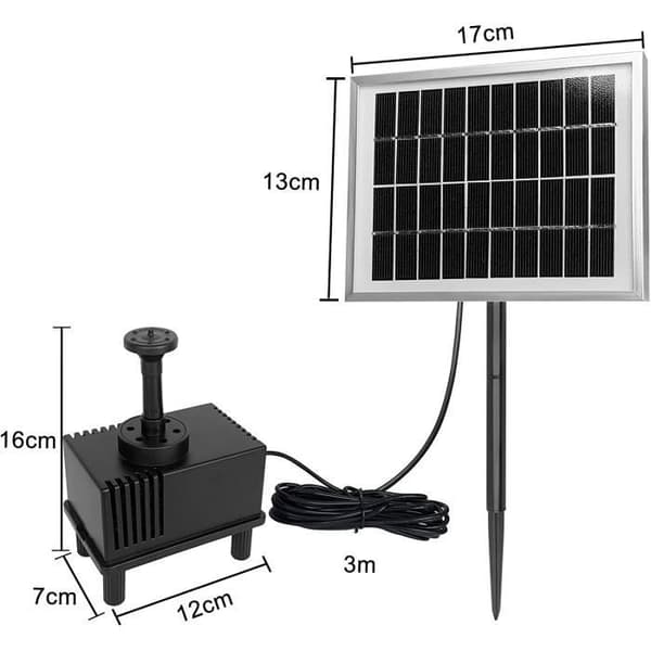 LZQ 2W dammpump solfontän utomhus vattenpump solpumpar trädgårdspump för trädgård