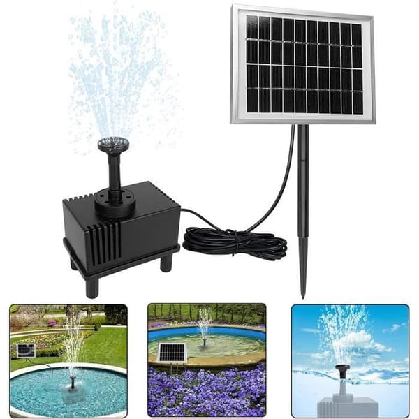 LZQ 2W dammpump solfontän utomhus vattenpump solpumpar trädgårdspump för trädgård