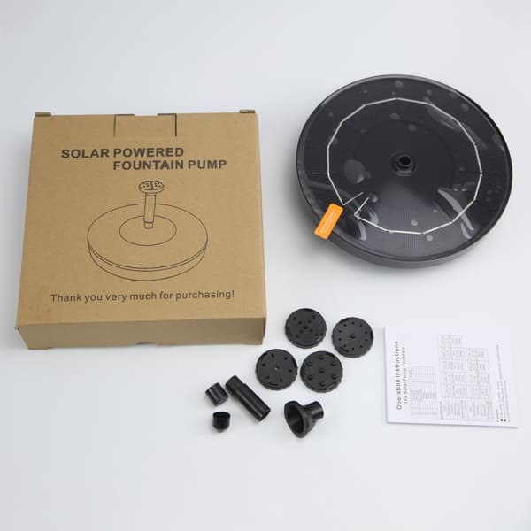 INF Solar Fountain Water Fountain (utan batteri) model 1