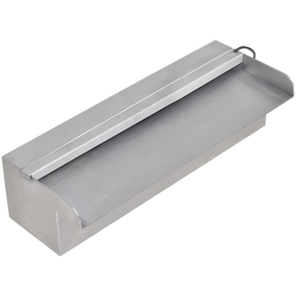 Suorakaide Uima-altaan Suihkulähde LED:llä Ruostumaton Teräs 30 cm -  Suihkulähteet & vesiputoukset