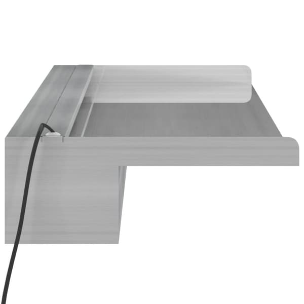 The Living Store vandfald med LED'er og RGB-farver 90 cm rustfrit stål -  Fontæner