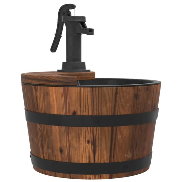 Fontäner - Living Vattenfontän med pump 28x28x34,5 cm massivt granträ