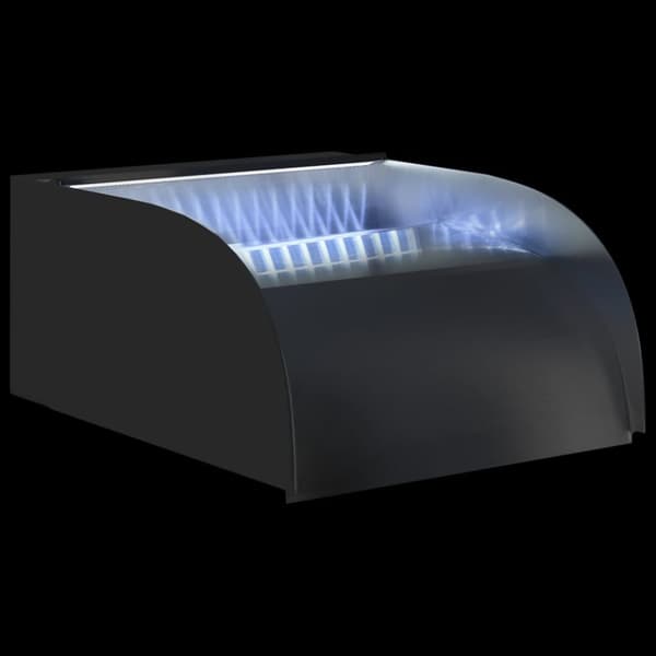 Vattenfall med LED 30x34x14 cm rostfritt stål 304 - Vattenfall - Trädgårdsvattenfall - Home & Living