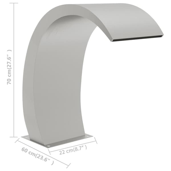 Poolfontæne 22x60x70 cm rustfrit stål 304 - Poolfontæne - Poolfontæner - Home & Living