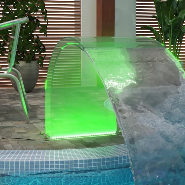 Poolfontæne m. RGB LED'er 50 cm akryl - Poolfontæne - Poolfontæner - Home & Living