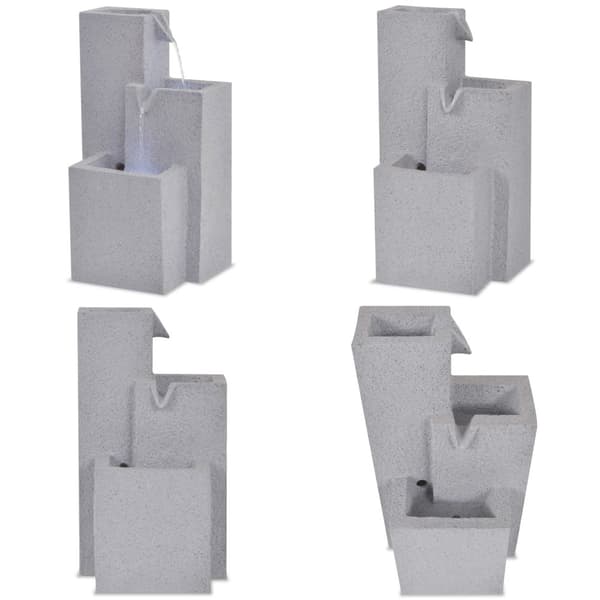 Sisätilan suihkulähde LED-valolla polyresiini - Sisätilan Suihkulähde - Sisätilan Suihkulähteet - Home & Living