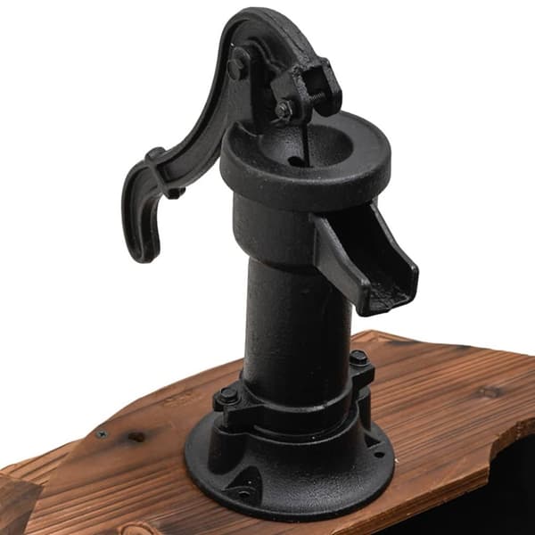 Vattenfontän med pump 57x57x53 cm massivt granträ - Utefontän - Utefontän - Home & Living