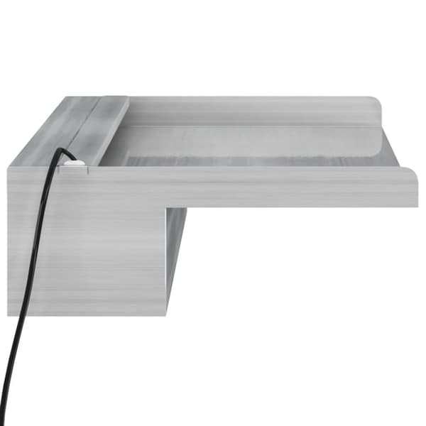 Vandfald med LED'er og RGB-farver 60 cm rustfrit stål - Vandfald - Vandfald Med Overløb - Home & Living