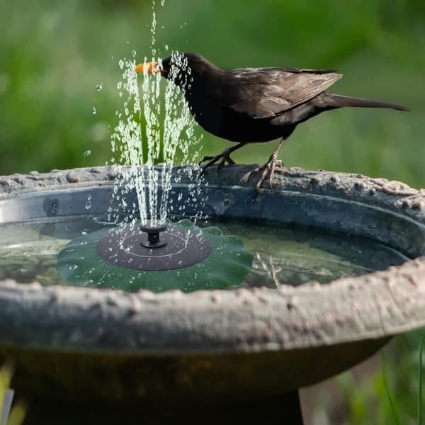 XMTECH 1,4W Solar Fountain Pump, Pond Fountain, Solar Bird Bath Fountain Pump, för damm och swimmingpool, grön