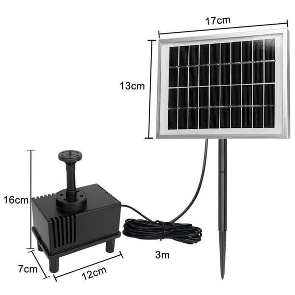Fontän Solair - XMTECH - 2W - Ekologisk - Automatisk - För Damm och Trädgård