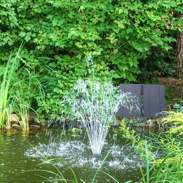 Solarspruta - XMTECH - 20W - Fällbar Pump - För Damm och Pool - Ekologisk
