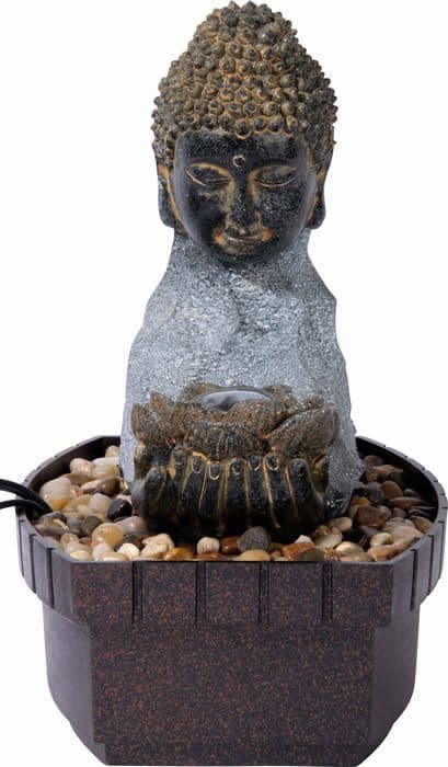 Dobar inomhusfontän - 96430e - Grå Buddha inomhusfontän