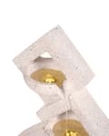 Miniatyrbillede 8 af 11: Havefontæne i beige resin, udendørs fontæne med LED-lys moderne design