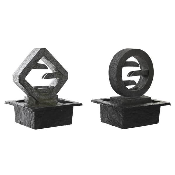 Fontän - Modern - Harts - 21x19x26cm - LED-belysning - Vit (2 enheter)