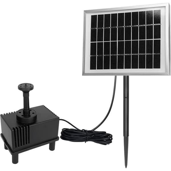 YUENFONG Solpanel för fontän - 5W - För trädgård, fågelbad, dekoration