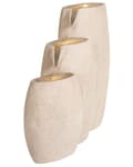 Miniatyrbilde 5 av 11: Utendørs Vannfunksjon Beige Harpiks Fontene Hage Lys LED Plugged Moderne Design