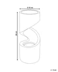 Miniatyrbilde 3 av 8: Utendørs Vannfunksjon Beige Resin Fontene Hage med LED-lys Plugged Moderne Design
