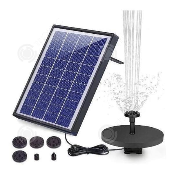 INN Outdoor Solar Garden Fountain 5w vattenpump 8 munstycken Solar Fountain Pump för akvarium damm eller trädgård dekoration
