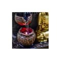 Miniatyrbild 3 av 4: Fontän - Buddha Bhava - L 15 x l 20 x H 25 cm - Kaskadflöde - LED - Resin