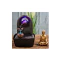 Miniatyrbild 2 av 4: Fontän - Buddha Bhava - L 15 x l 20 x H 25 cm - Kaskadflöde - LED - Resin