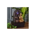 Miniatyrbild 1 av 4: Fontän - Buddha Bhava - L 15 x l 20 x H 25 cm - Kaskadflöde - LED - Resin