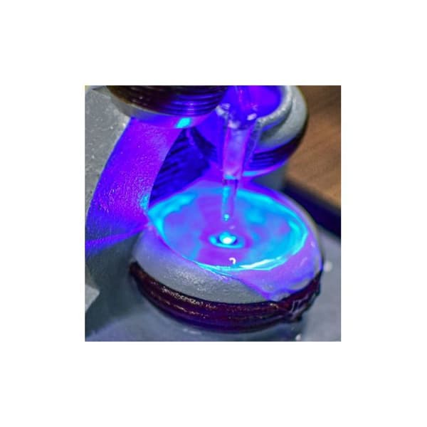 Fontän - Kara - L 13 x B 12 x H 18 cm - LED-belysning - Resin - Inomhus