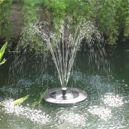 Mauk Disc Solar Fountain Pump Black - 1482
