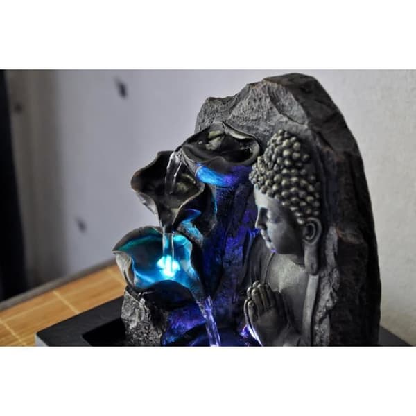 Zen'Light Buddha Spirituality inomhusfontän - LED-belysning - SCFRBL2 - Brun