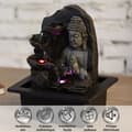 Miniatyrbild 5 av 5: Zen'Light Buddha Spirituality inomhusfontän - LED-belysning - SCFRBL2 - Brun