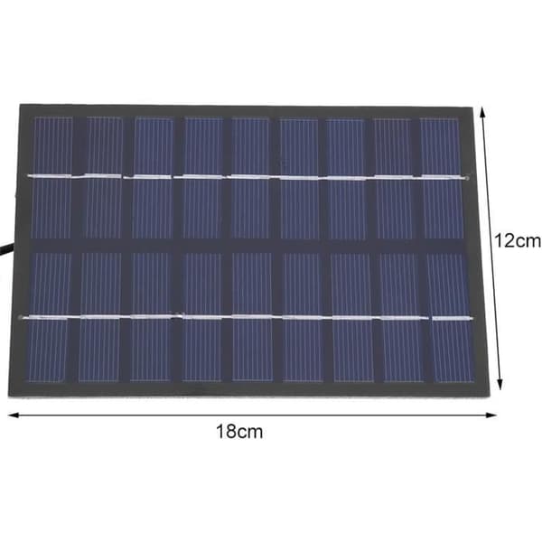Pompe solfångare Marvellous 9V 1.8W 200L/h PET solpanel, vattentank för fiskar, pool, hus, trädgårdskit