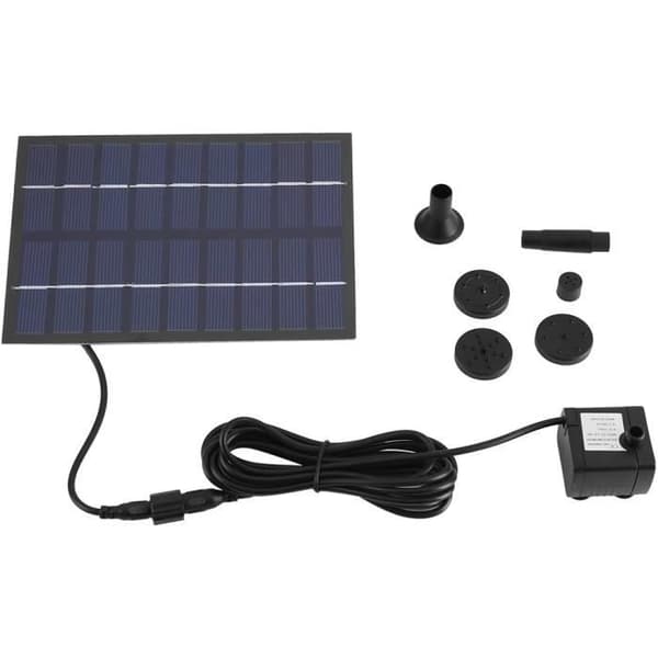 Pompe solfångare Marvellous 9V 1.8W 200L/h PET solpanel, vattentank för fiskar, pool, hus, trädgårdskit
