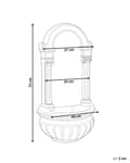 Miniatyrbilde 3 av 9: Vannfontene Lys beige Harpiks LED-belysning Klassisk design Hage Fontene