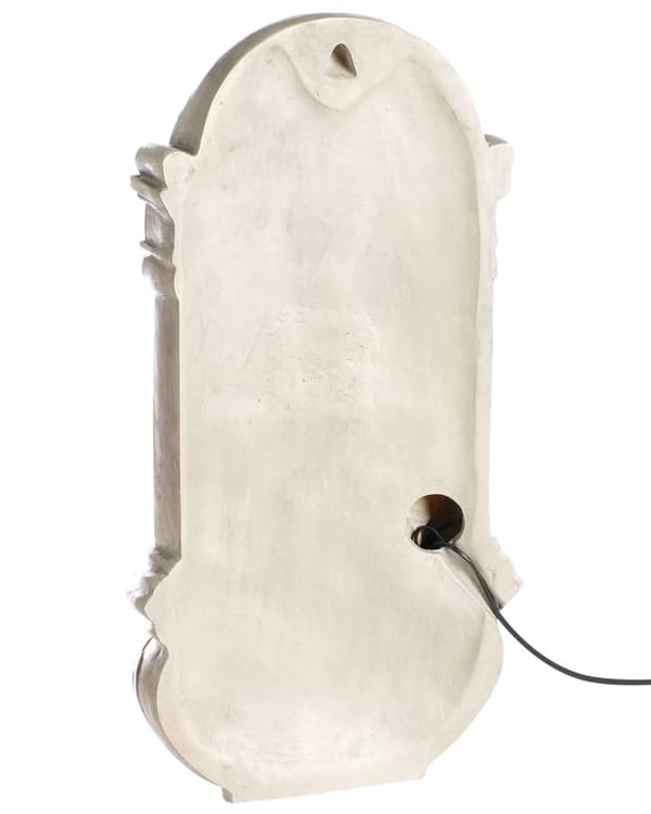 Vannfontene Lys beige Harpiks LED-belysning Klassisk design Hage Fontene