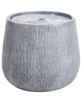 Miniatyrbilde 4 av 8: Vannfontene Grå Harpiks Rund form LED-lys Minimalistisk design Hage Fontene