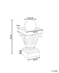 Miniatyrbilde 3 av 11: Vannfontene Beige Harpiks LED-belysning Klassisk design Hage Fontene Dekor