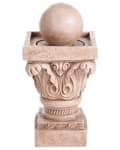 Miniatyrbilde 4 av 11: Vannfontene Beige Harpiks LED-belysning Klassisk design Hage Fontene Dekor