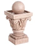 Miniatyrbilde 6 av 11: Vannfontene Beige Harpiks LED-belysning Klassisk design Hage Fontene Dekor