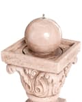 Miniatyrbilde 7 av 11: Vannfontene Beige Harpiks LED-belysning Klassisk design Hage Fontene Dekor