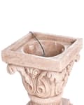 Miniatyrbilde 9 av 11: Vannfontene Beige Harpiks LED-belysning Klassisk design Hage Fontene Dekor