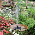 Miniatyrbild 3 av 7: Lollanda 5W Solcellsdriven Fontänpump med 6 Munstycken - Flytande Sol Fontänpump, för Fågelbad och Trädgård