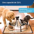 Miniatyrbild 6 av 6: PetSafe - Drinkwell 360° rostfritt stål husdjursvattenfontän. 3,8 L kapacitet, 5 anpassningsbara kaskadvattenstrålar