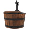 Miniatyrbild 2 av 2: Vattenfontän med pump 28x28x34,5 cm massivt granträ