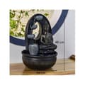 Miniatyrbild 5 av 5: Harmony inomhusfontän - Zen'Light - Buddha - Feng Shui dekoration - LED-belysning - Brun
