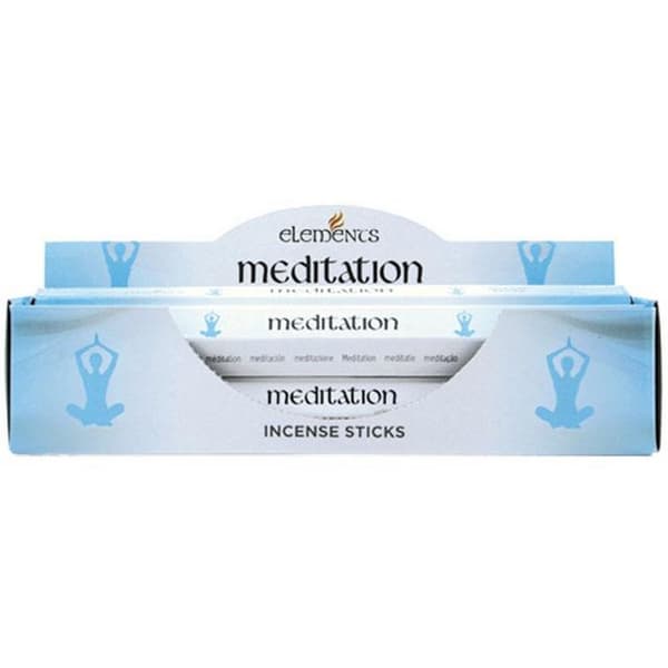 Elements Meditation Incense Sticks (Box Of 6 Packs) Light Blue One Size