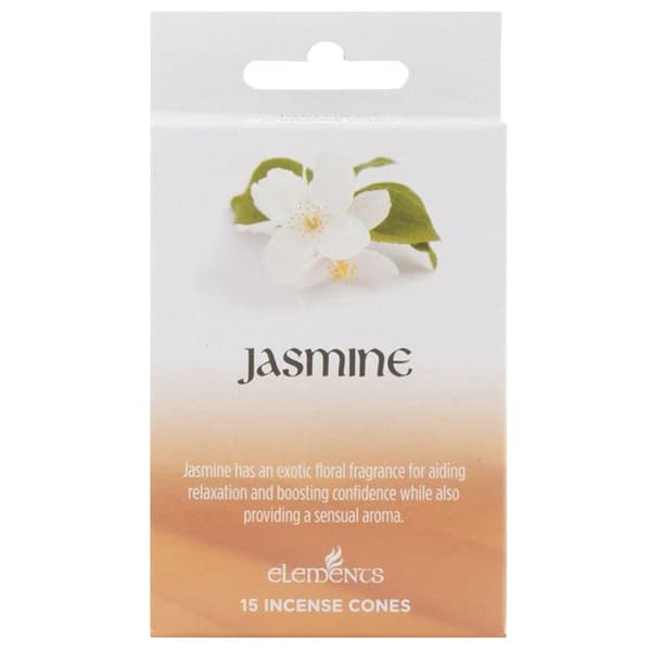 Elements Jasmine Incense Cones (Box Of 12 Packs) White One Size
