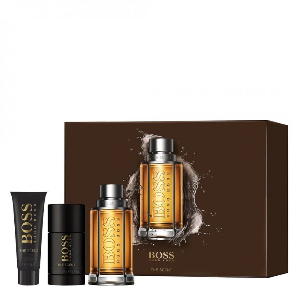 boss the scent Edt Spray 100ml/Deo Stick 75gr/Shower Gel 50 ml