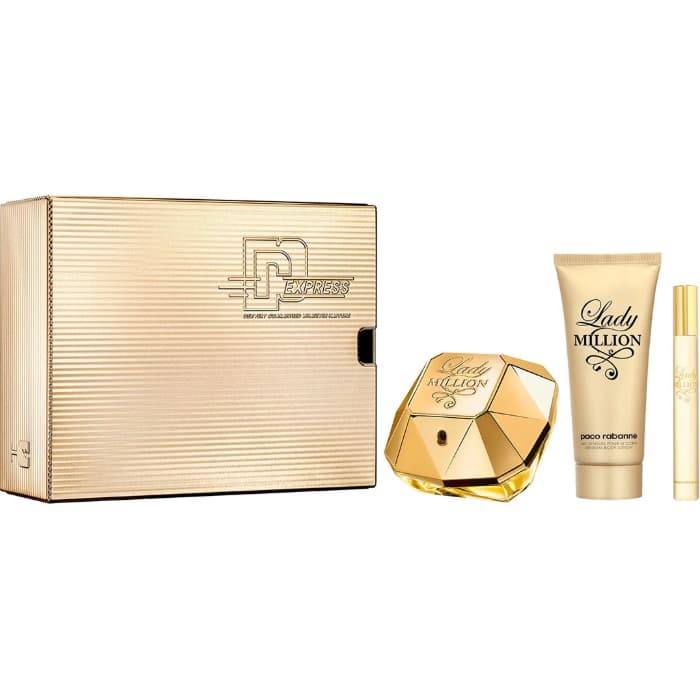 Paco Rabanne Lady Million Eau De Parfum Spray 80ml Set 3 Pieces 2020