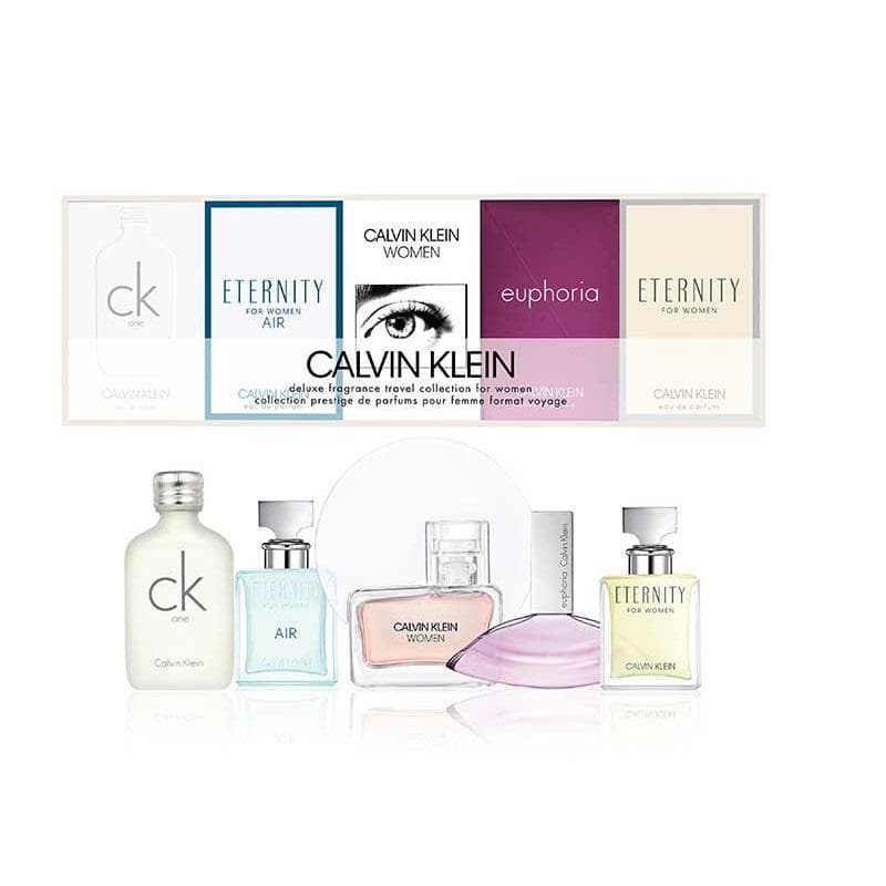 Giftset Calvin Klein Deluxe Travel Collection For Women 5x Edp