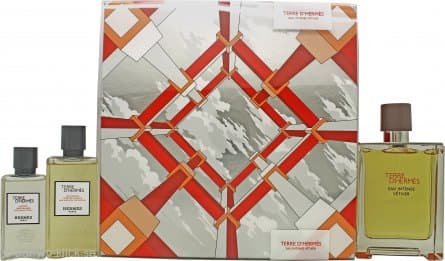Hermès Terre d'Hermès Eau Intense Vetiver Presentset 100ml EDP + 80ml Shower Gel + 40ml Aftershave Lotion